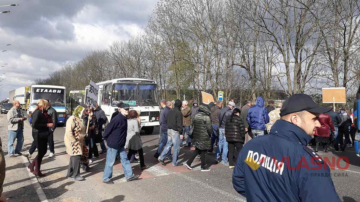 перекриття траси під Вінницею фото