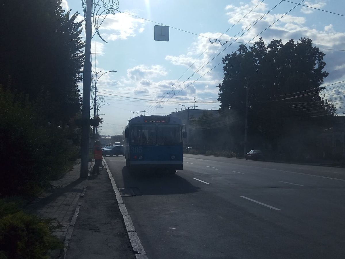 u vinnytsi zadymivsya troleybus 2