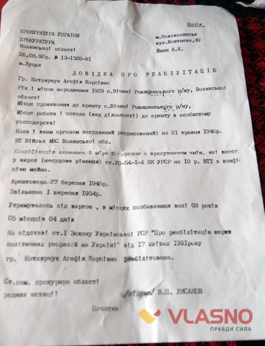 Ася Котлярчук зустріла своє повноліття у концтаборі