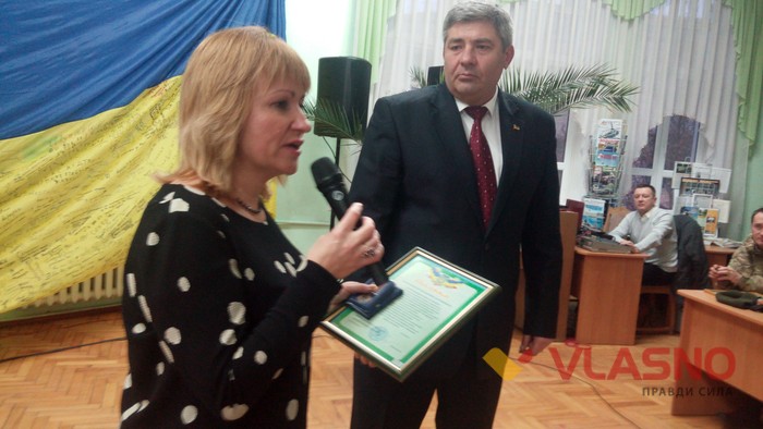 нагородження волонтерів у Вінниці - Людмила Щербаківська фото