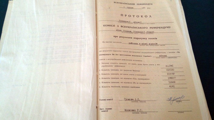 виставка присвячена незалежності у Державному архіві Вінницької області фото