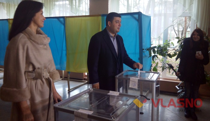 Гройсман на виборах у Вінниці фото