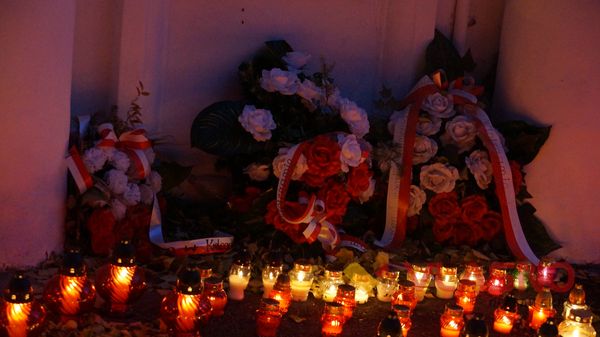 На День Усіх Святих у вінницькому парку запалили вогники пам'яті 