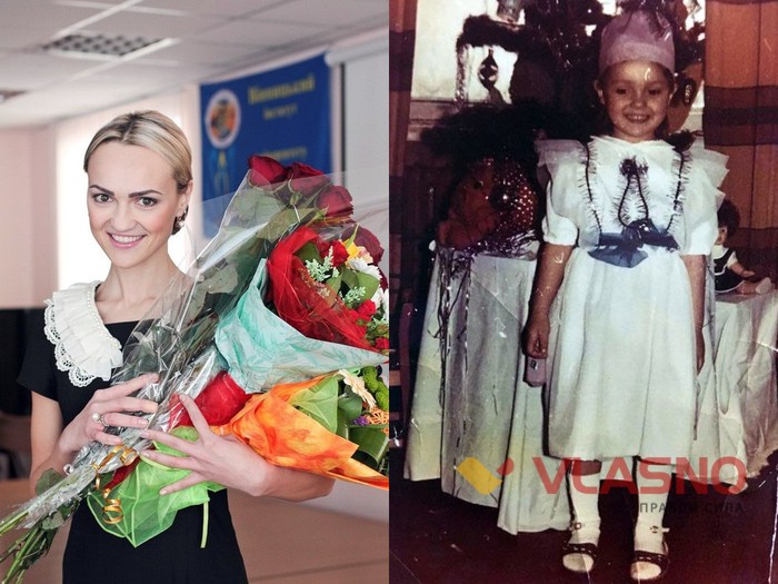 Ганна Давиденко на новорічному святі фото