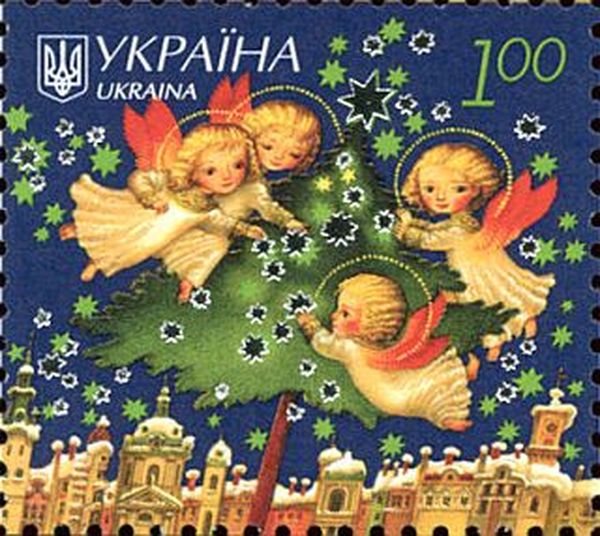 новорічні марки фото