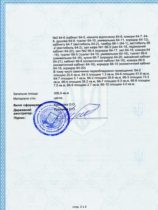 витяг про право реєстрації перукарні Лагуна фото