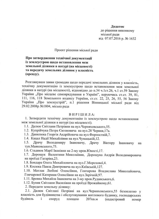 позов на Вінницьку міську раду фото