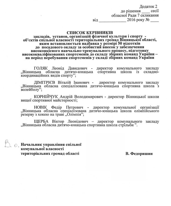 рішення щодо преміювання вінницьких депутатів фото
