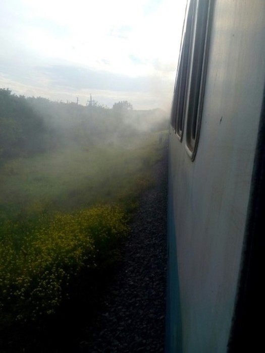 загорівся Гайворонський потяг фото