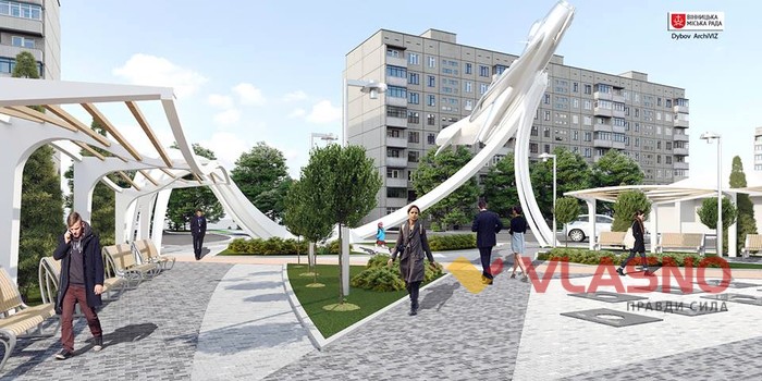 реконструкція площі Могилка у Вінниці фото