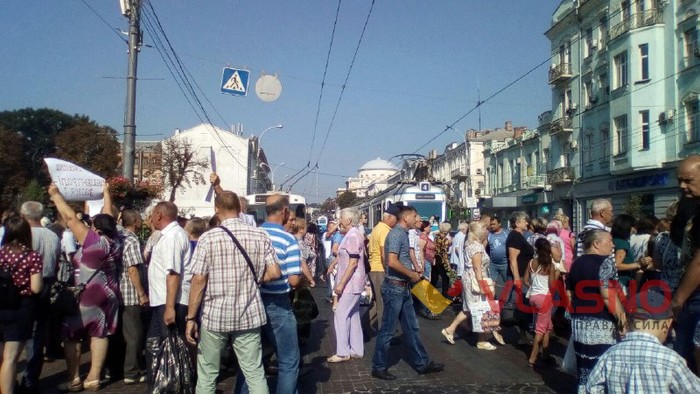 протест сабарівчан центрі Віннциі фото