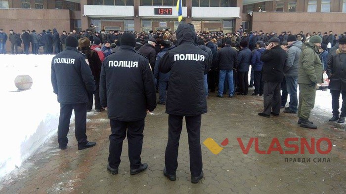 протест пенсіонерів-міліціонерів у Вінниці фото