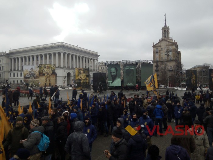 марш націоналістів у Києві фото