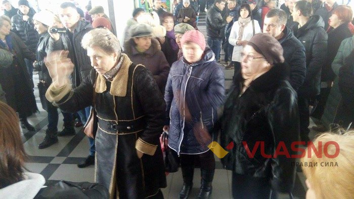 протест у холі Вінницької міської ради фото