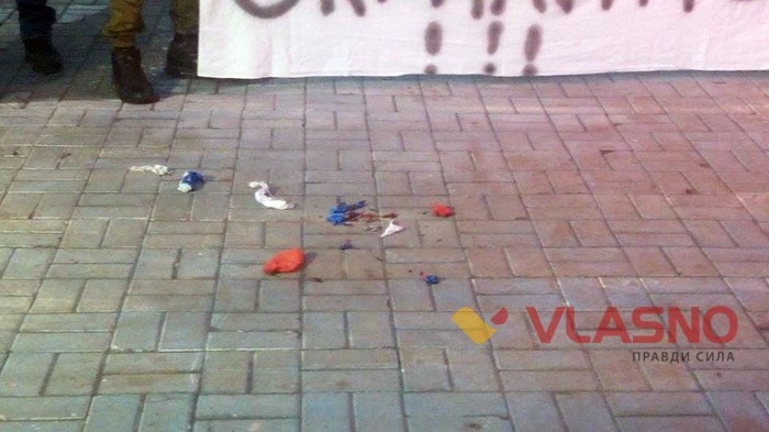 спалення російського прапору у Вінниці фото