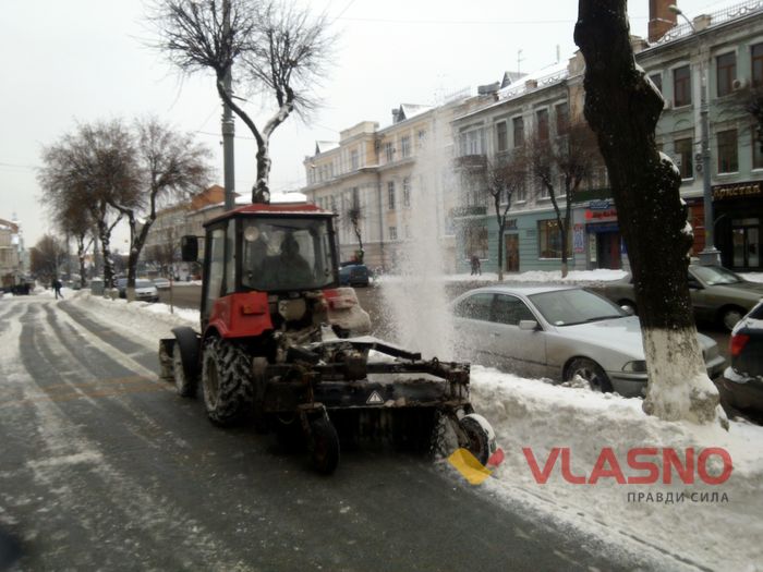 сніг на вінницьких дорогах фото