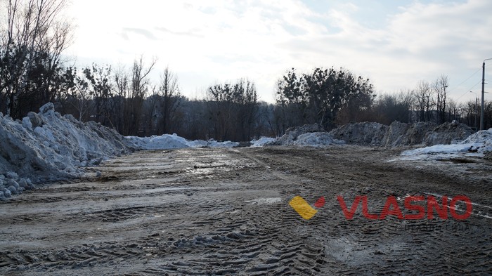 сніг на Бригантині у Вінниці фото