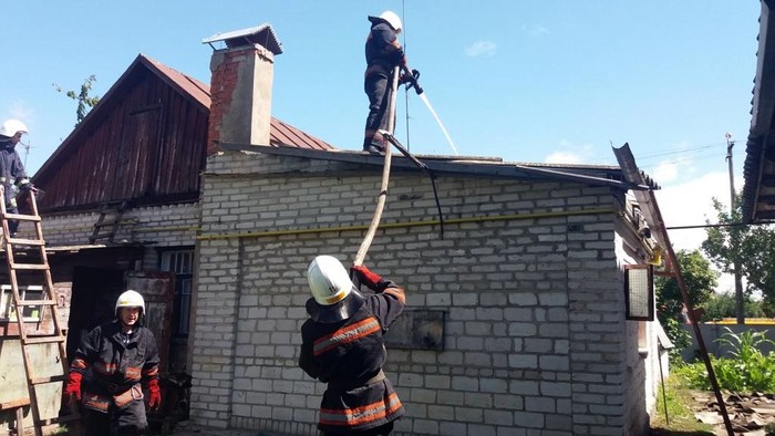 у Козятині горів будинок фото