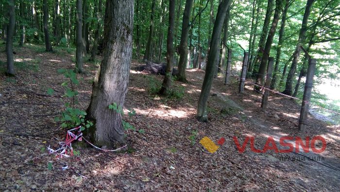 озеро у Вінниці загородили фото