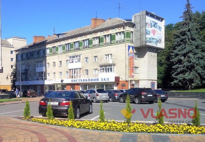 туї біля Вінницької міськради фото