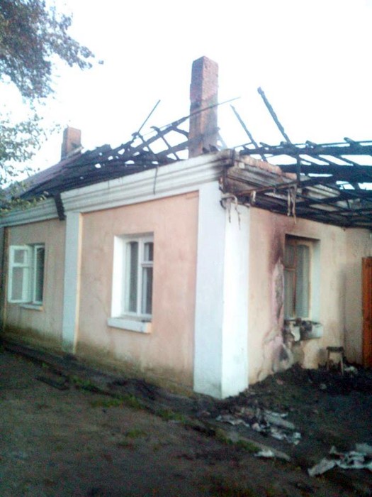 пожежа у селі Клебань фото