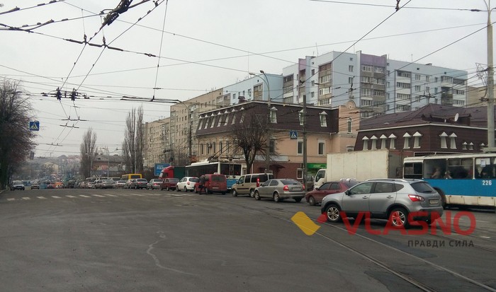 затори на мості у Вінниці фото