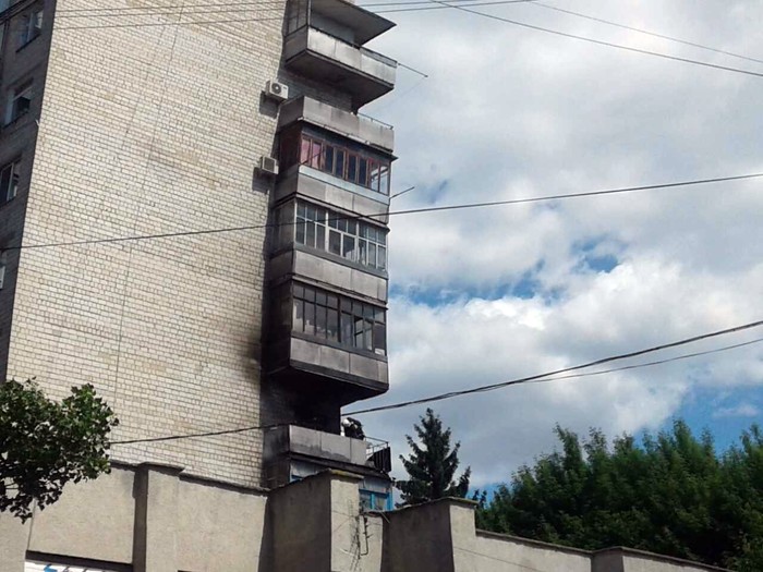 пожежа на вулиці Стеценка у Вінниці фото