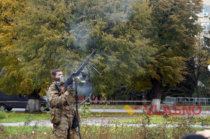 Спецпризначенці «відбили» «терористичну атаку» на Вінницю 