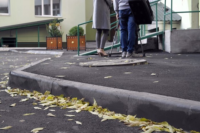 ремонт на вулиці Учительській у Вінниці фото