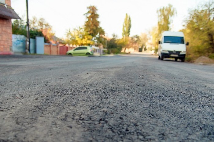 ремонт на вулиці Учительській у Вінниці фото