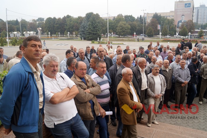 мітинг правоохоронців-пенсіонерів у Вінниці фото