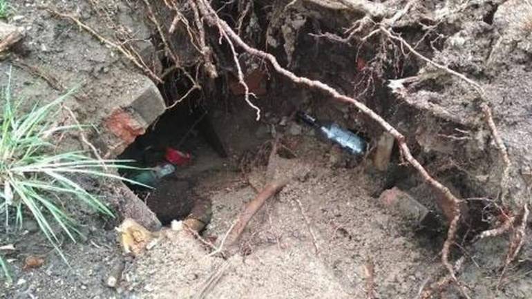 У Центральному парку Вінниці валяються просто неба людські кістки