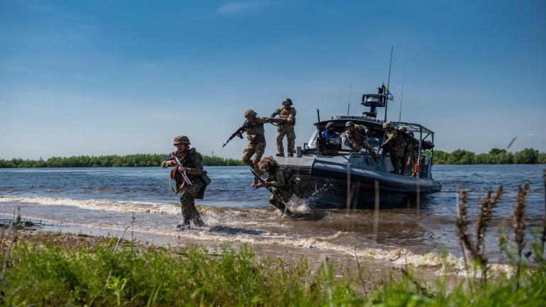 Військово-річковий дивізіон та підрозділи Сил ТрО злагоджено відпрацювали знищення диверсійно-розвідувальних груп противника