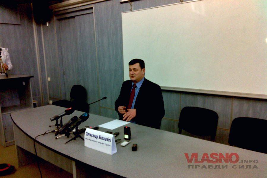 Міністр охорони здоров&rsquo;я Олександр Квіташвілі відповідає на запитання вінницьких журналістів