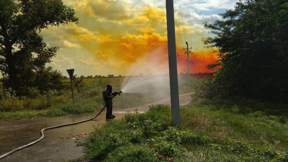 ДСНС: витік азоту на Дніпропетровщині стався через недбальство