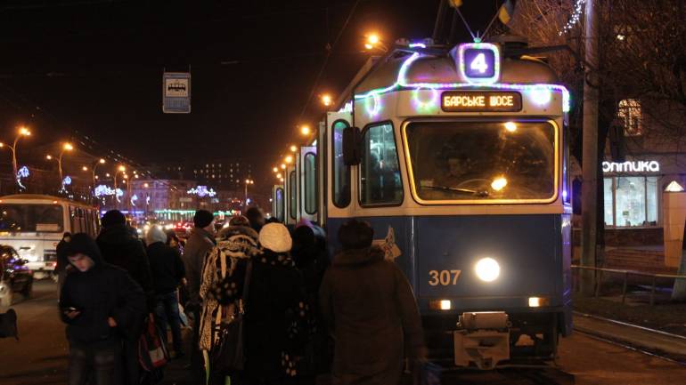 На Різдво у Вінниці буде безкоштовним проїзд у муніципальному транспорті