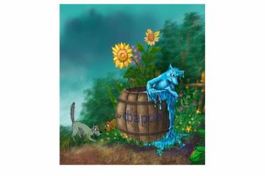 фарбований лис фото