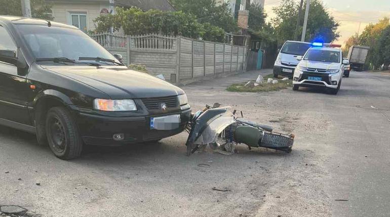 На Вінниччині в аварії постраждав 72-річний водій мопеда