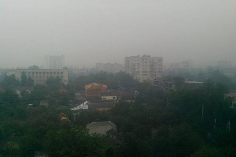 дим у Вінниці фото
