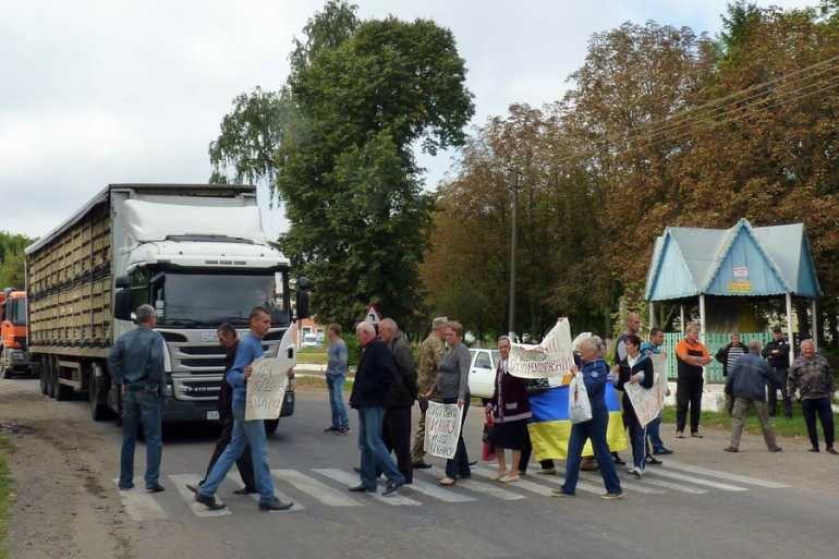 протест в Оляниці фото