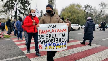 На Вінниччині підприємці перекрили трасу міжнародного значення