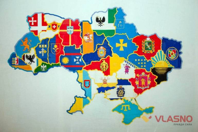 вишита карта України фото