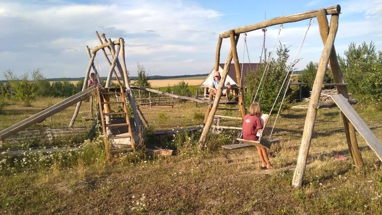 Хата з соломи та ослиця для перевезення вантажу: вінничанин облаштував родовий маєток у чистому полі (ФОТО)