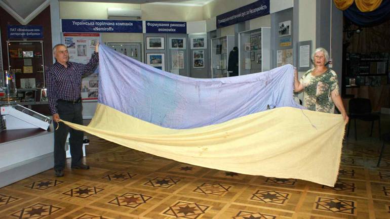 Голуб разом з вінничанами йшов встановлювати український прапор