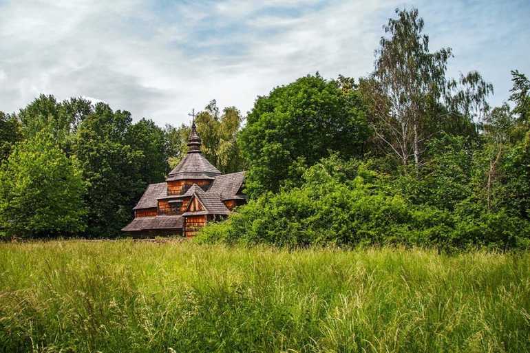церква в лісі фото
