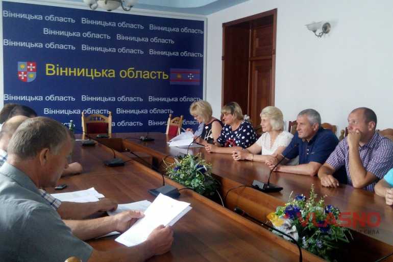 протест жителів Теплика фото
