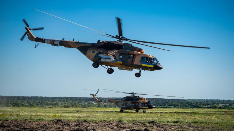 Проведено низку навчань екіпажів бойових та військово-транспортних вертольотів
