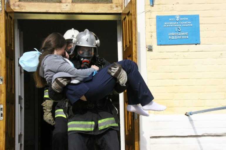 пожежні навчання у Вінниці фото