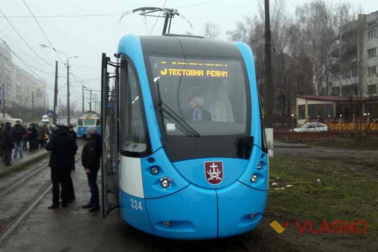 відкриття нового трамвайного маршруту у Вінниці фото