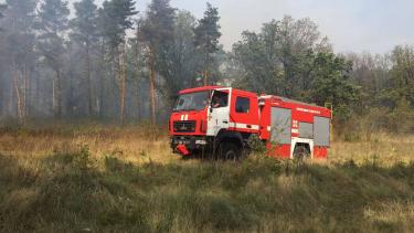 Поблизу меморіального комплексу &ldquo;Вервольф&rdquo; пожежа
